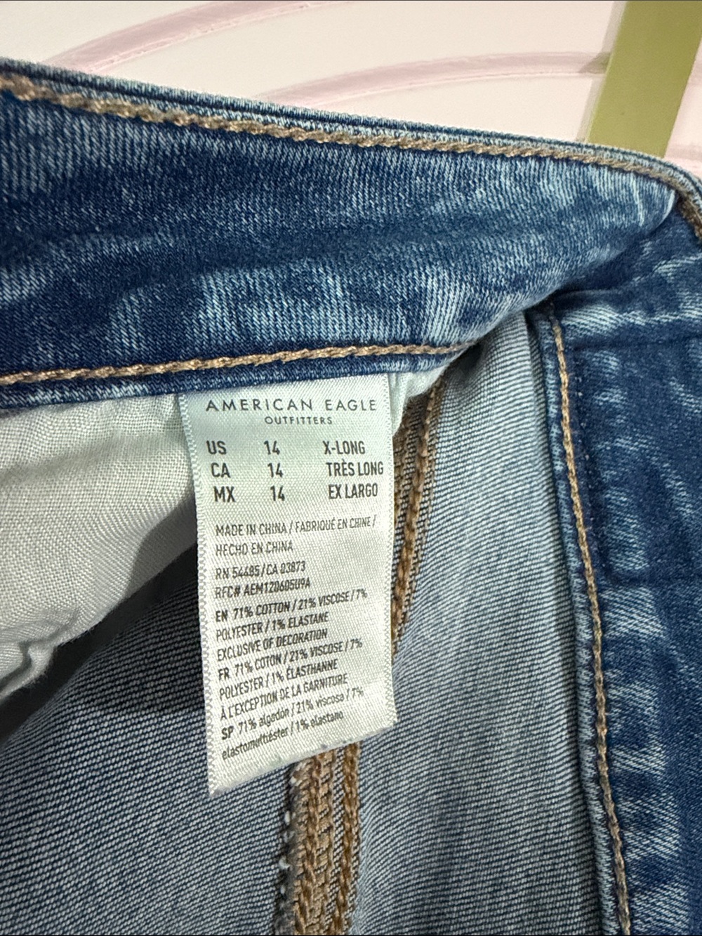 American Eagle Outfitters Blue Distressed Flare Jeans - Picture 11 of 11